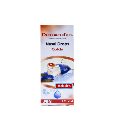 Decozal 0.1% nasal drops,10 ml