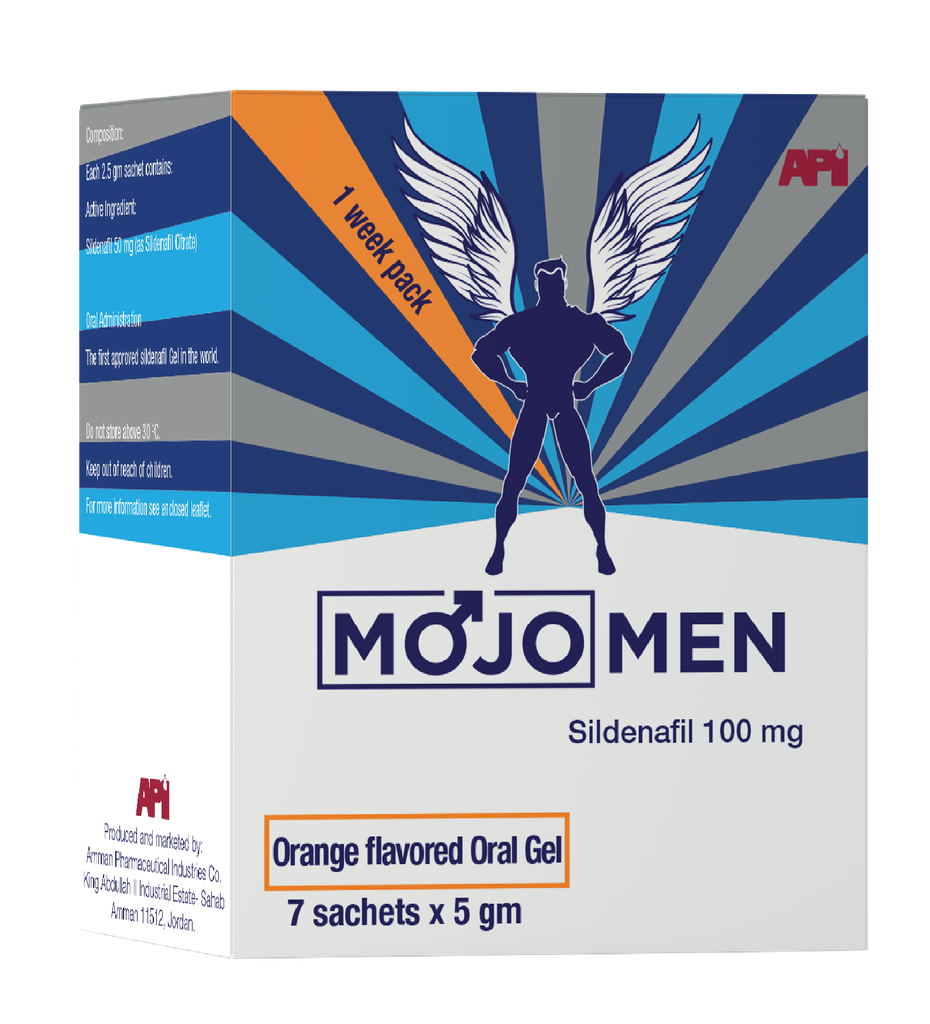 Mojo 100 mg Oral Gel, 7 sachets,5 gm