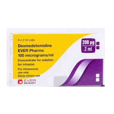 DEXMEDETOMIDINE EVER 200mcgx5vialsx2ml