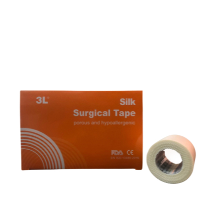 Surgical Tape Silk      7.5 cm (3 Roll per Box )