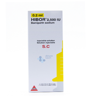 HIBOR 2500 IU/0.2ml SC SYRING