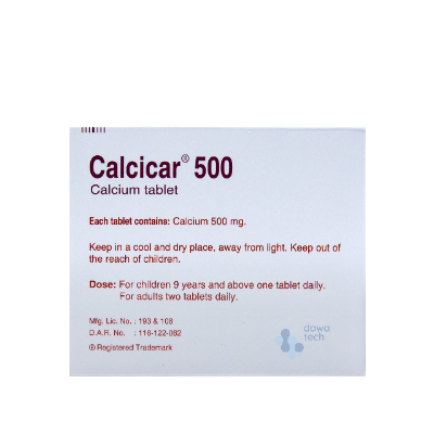 CALCICAR 500MG 100TAB