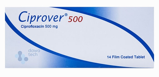 CIPROVER 500MG 14TAB