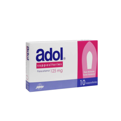 ADOL 125MG SUPP 10